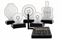 What is the max distance the IMTTS targets can be from each other; can they be in separate rooms or need line of sight?