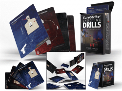 How can the multiple-shot drills in this deck be efficiently used with a laser training system?