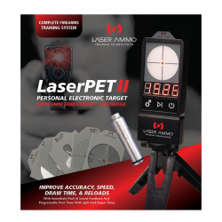 LaserPET™ II Electronic Target + 9mm Cartridge Red Questions & Answers